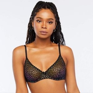 Savage X Fenty Metallic Leopard Unlined Bra